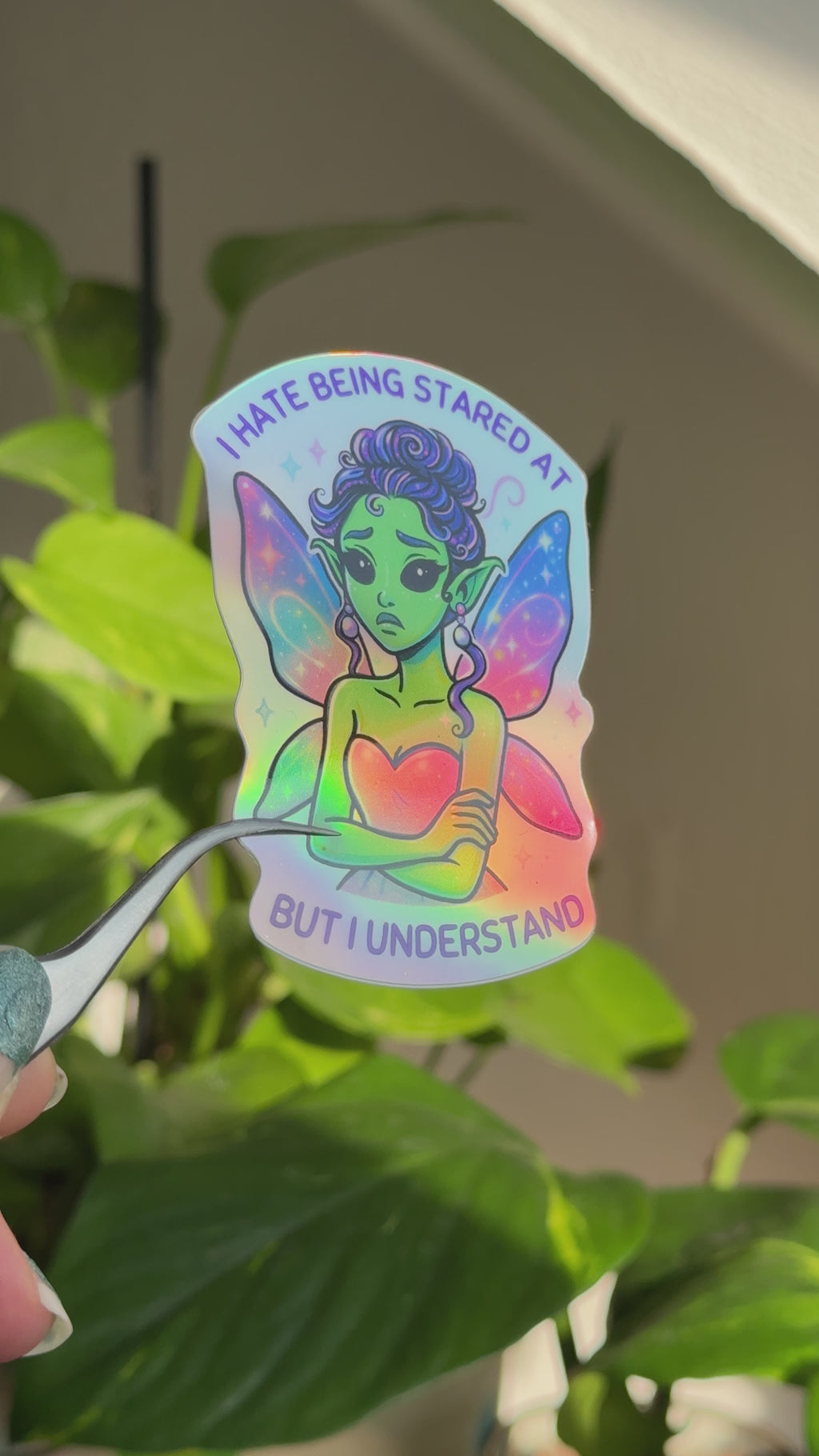 I Hate Being Stared At But I Understand Sticker